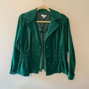 Joan Rivers Emerald Velvet Blazer